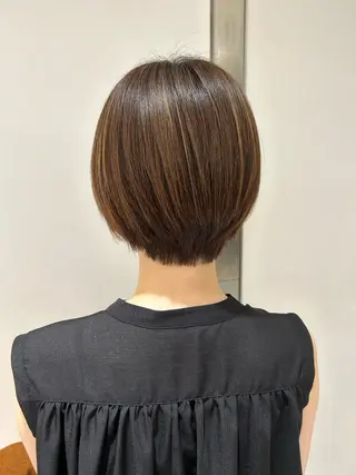 ショート コテ巻き風パーマ✨ 韓国ヘア🤎近下菜央のヘアスタイル