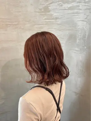 ミディアム カラー 赤石るな ／nabi  船橋のヘアスタイル