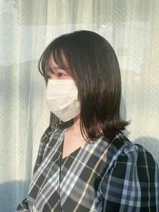 ミディアム 高浜 夕海のヘアスタイル