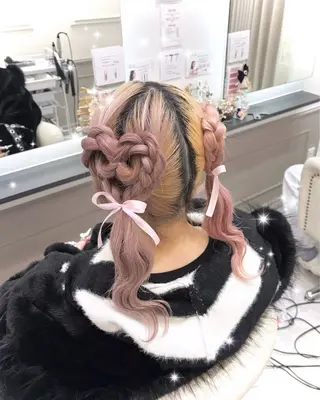 セミロング ヘアアレンジ lien ヒジリのヘアスタイル