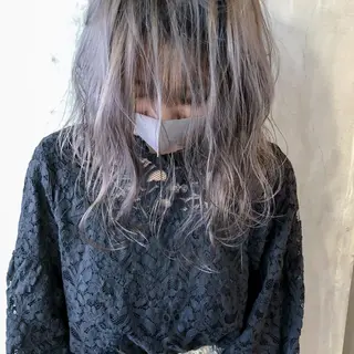 ミディアム カラー ヘアアレンジ レイヤー/ウルフ/ ハッシュカット/そらのヘアスタイル