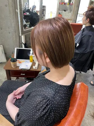 ショート カラー ボブヘアカット Rikapi❤️のヘアスタイル