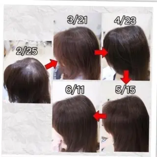 ミディアム 薄毛ケア/痒みケア オガワシンペイのヘアスタイル