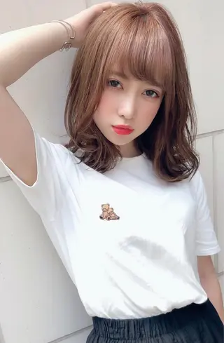 ミディアム 山本翔一郎 韓国顔周りレイヤーのヘアスタイル