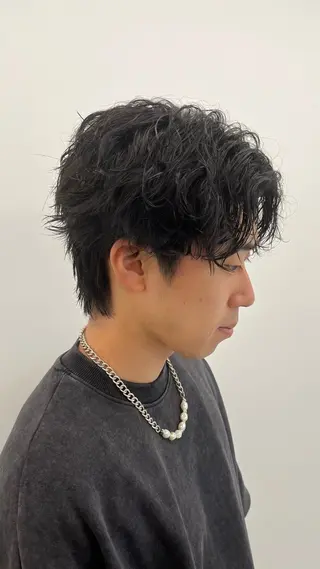 ショート パーマ メンズ 🏆メンズヘア特化 🥇代表りんぺーのヘアスタイル