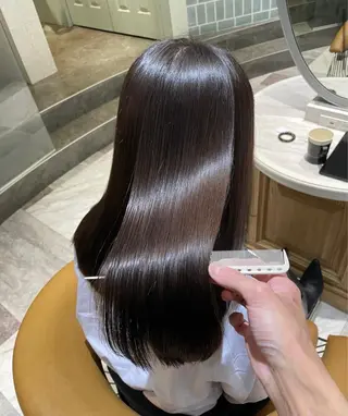 ロング 顔周り\エクステ\ 透明感カラー\まりんのヘアスタイル