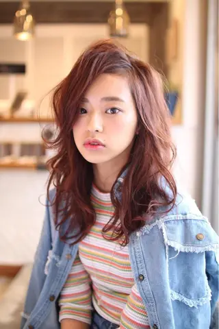 ロング カラー 神野 雅樹のヘアスタイル