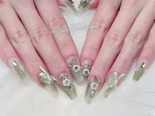 ロング Quick Sukarupu 高田馬場店所属・Quick Sukarupuのネイルデザイン