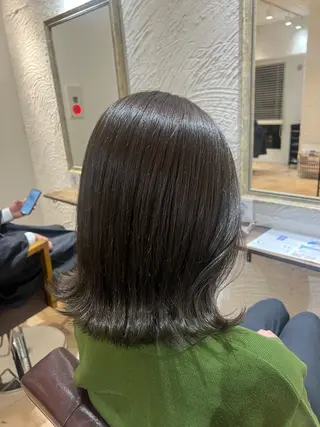 ミディアム カラー 🥀韓国ヘア🥀 宮津真菜のヘアスタイル