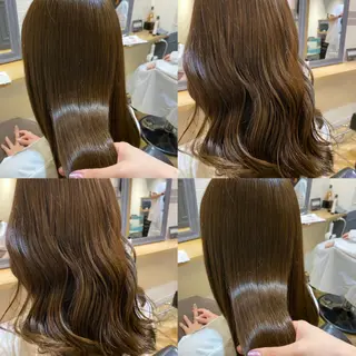 ロング カラー 艶カラー/韓国顔周り 🎀mamiのヘアスタイル