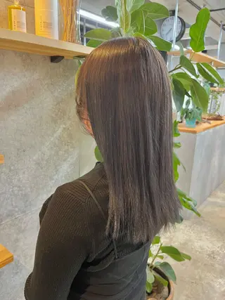 ミディアム カラー ハイトーンカラ ー/小川のヘアスタイル