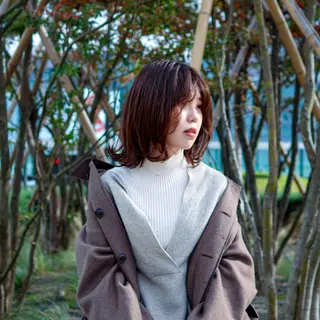 ミディアム affect 上大岡所属・《髪質改善・縮毛矯正 /ブリーチ》坂本爽のヘアスタイル