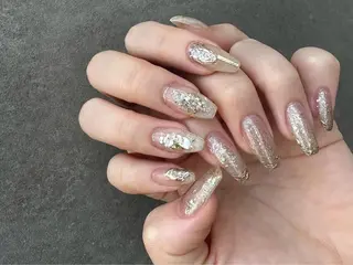 ネイル ネイルサロンAiri 長さ出し·シンプルのネイルデザイン