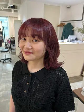 ミディアム カラー ケアブリーチ/ili 村上佳那多のヘアスタイル