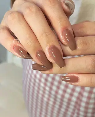 ネイル 𝐅𝐢𝐢【本町/ ネイル】Miho💜のネイルデザイン