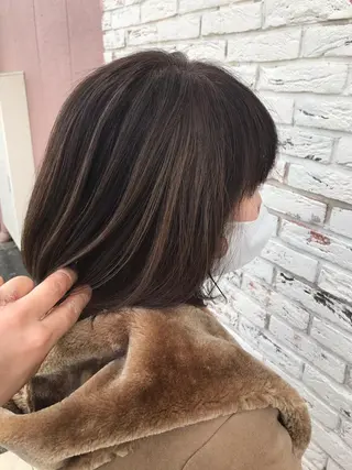 ミディアム カラー [髪質改善] 北生駒 店長/古居聖理のヘアスタイル