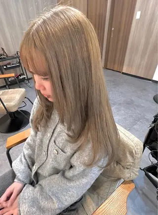 セミロング カラー Sherry/R 三川町 ayakaのヘアスタイル