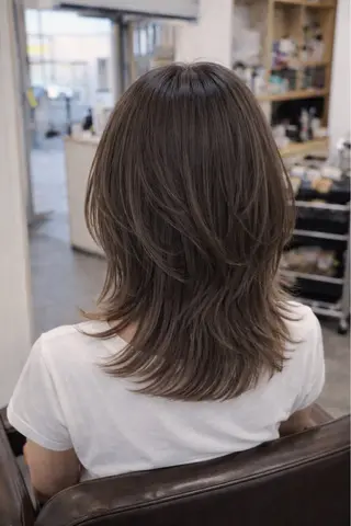 セミロング カラー ANSA hair 長岡天神店所属・再現性×似合わせ Hiroのヘアスタイル