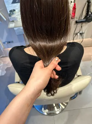 セミロング カラー 艶感/ナチュラル 🌿マアヤのヘアスタイル