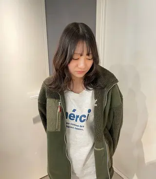 ミディアム カラー 艶髪/透明感カラー/ レイヤー/NENEのヘアスタイル