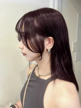 セミロング 透明感カラー/京都 /Himari🩶のヘアスタイル