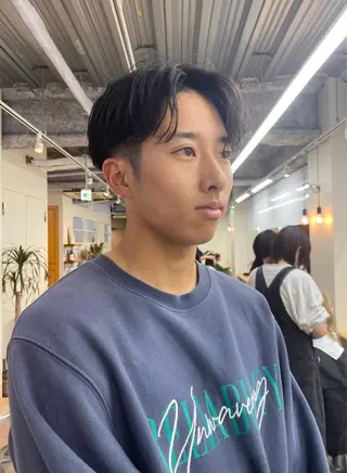 メンズ シャドウパーマ/ 波巻パーマYu-Kiのヘアスタイル