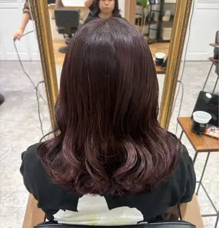 ミディアム カラー ピンクカラーアレンジ 🩷AYANA🩷のヘアスタイル