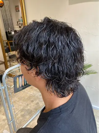 パーマ メンズ 🌴パーマオタク🌴 長谷川　諒佑🌈のヘアスタイル