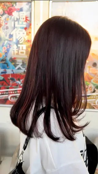 セミロング 🍒ケアカラー🍒 AKAね🤍のヘアスタイル