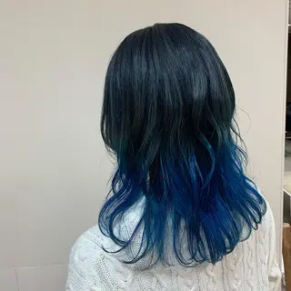 セミロング カラー ヘアアレンジ 【Sweep】おじま のぞみのヘアスタイル