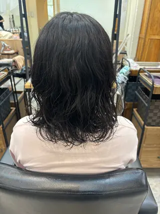 ミディアム パーマ Belle 新宿店所属・🐰パーマモデル 募集中/ゆな🐰のヘアスタイル