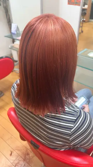 ミディアム カラー HAIR chic所属・澤越 遥花のヘアスタイル