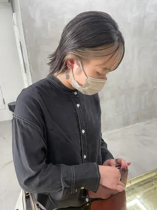 ミディアム カラー yurika☁️ 似合わせ｜レイヤーのヘアスタイル