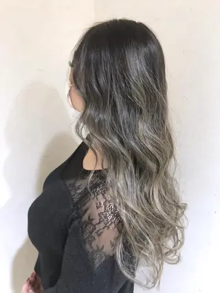 ロング カラー パーマ ヘアアレンジ filo byFeria渋谷所属・縮毛矯正/美髪 髪質改善/石田幸輔のヘアスタイル