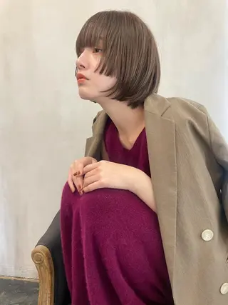 ショート カラー ショート/ボブ/ 心斎橋/宮脇美奈のヘアスタイル