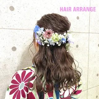 ロング ヘアアレンジ .. meiのヘアスタイル