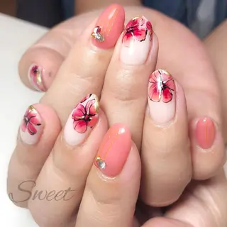 ネイル sweet 仲野陽子のネイルデザイン