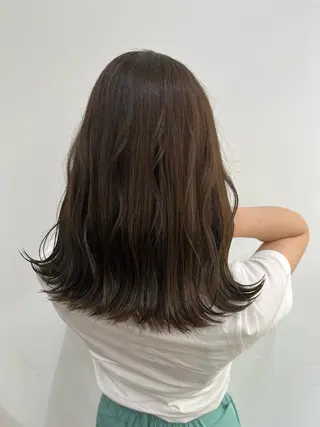 ミディアム カラー ヘアアレンジ Lupinus所属・【艶カラー】石山拓人 /ブリーチのヘアスタイル