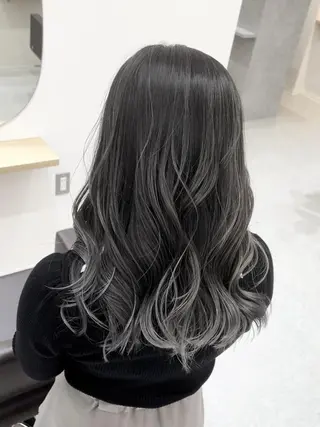 セミロング カラー ✨【公式】 juhl.横浜✨のヘアスタイル