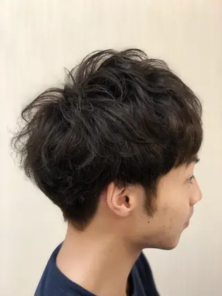 ショート パーマ メンズ KEN 🌟のヘアスタイル