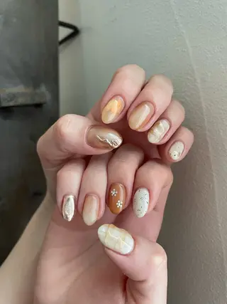 ネイル 甲府市徳行 🧸prunelleのネイルデザイン