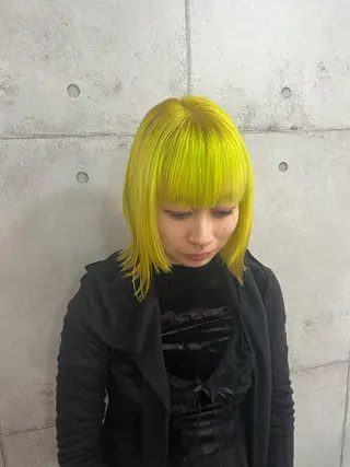 セミロング 🌱ぱっつとボブカ ット🌱/Ryotaのヘアスタイル