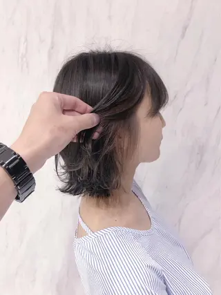 ミディアム カラー ヘアアレンジ MIST所属・阪神尼崎 MASAYAのヘアスタイル