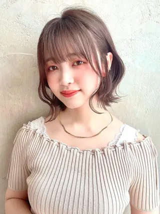 ショート カラー パーマ ヘアアレンジ Surpass所属・🌈小顔似合わせ SHIHO🌈のヘアスタイル