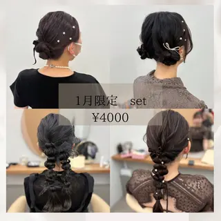 ヘアアレンジ ubu share salon所属・鈴村緋女/ヘアセット /耳ツボジュエリーのその他イメージ