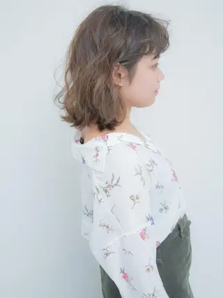 セミロング La・sol HAIRのヘアスタイル