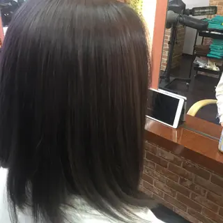 ミディアム カラー パーマ 桧山 真のヘアスタイル