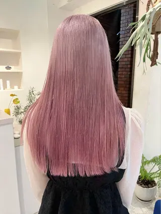 ロング カラー Sraw代官山所属・HARUKA/暖色 /ハイトーンカラーのヘアスタイル