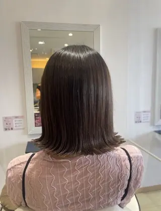 ミディアム カラー 透明感カラー/ くびれヘア/ユウユのヘアスタイル