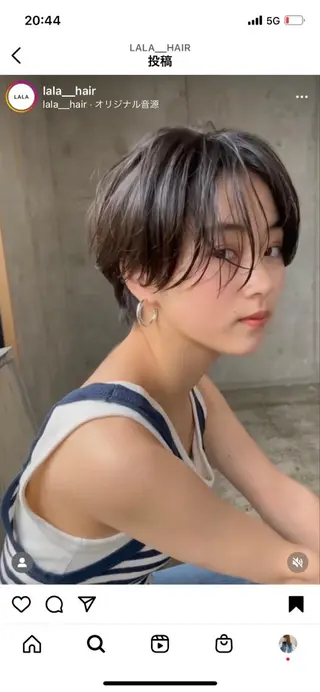 ショート 透明感🎀LOREN エリコ🌈のヘアスタイル